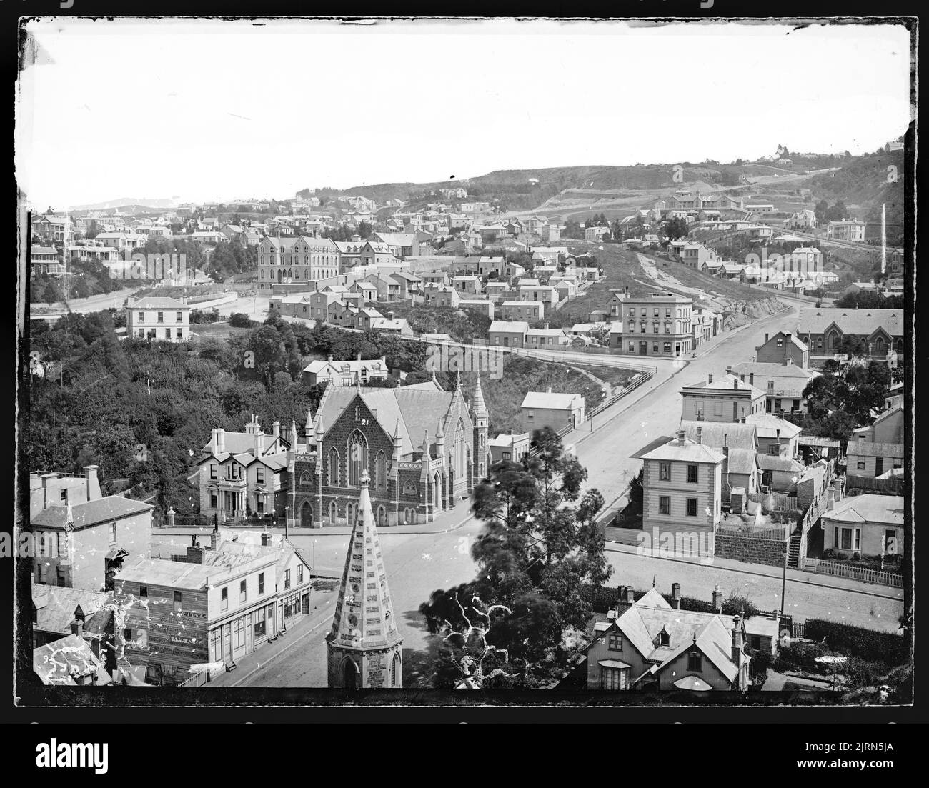 Dunedin, 1870s, Dunedin, by Burton Brothers Stock Photo Alamy
