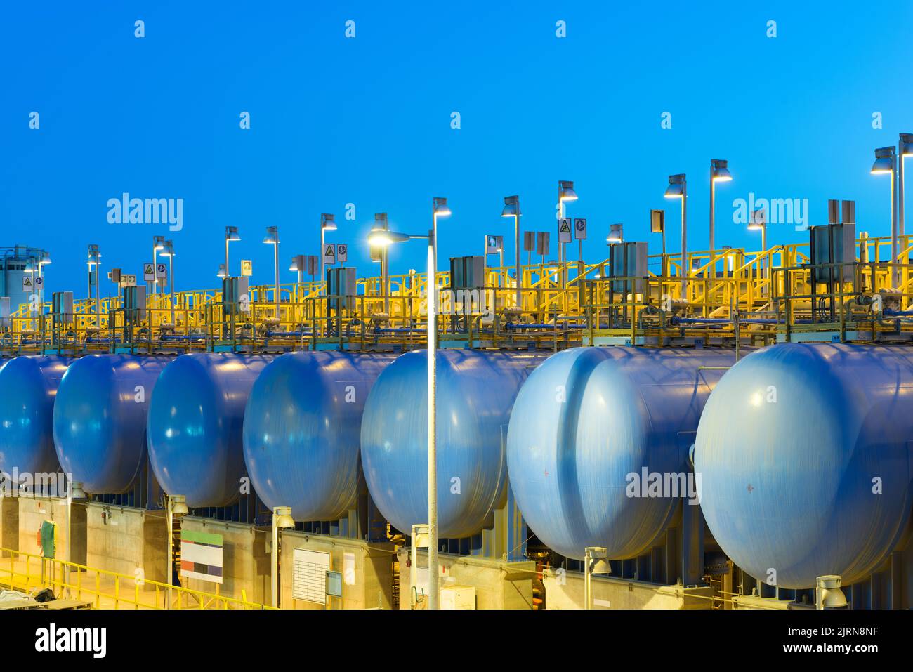 The reverse osmosis equipment in a desalination plant Stock Photo - Alamy