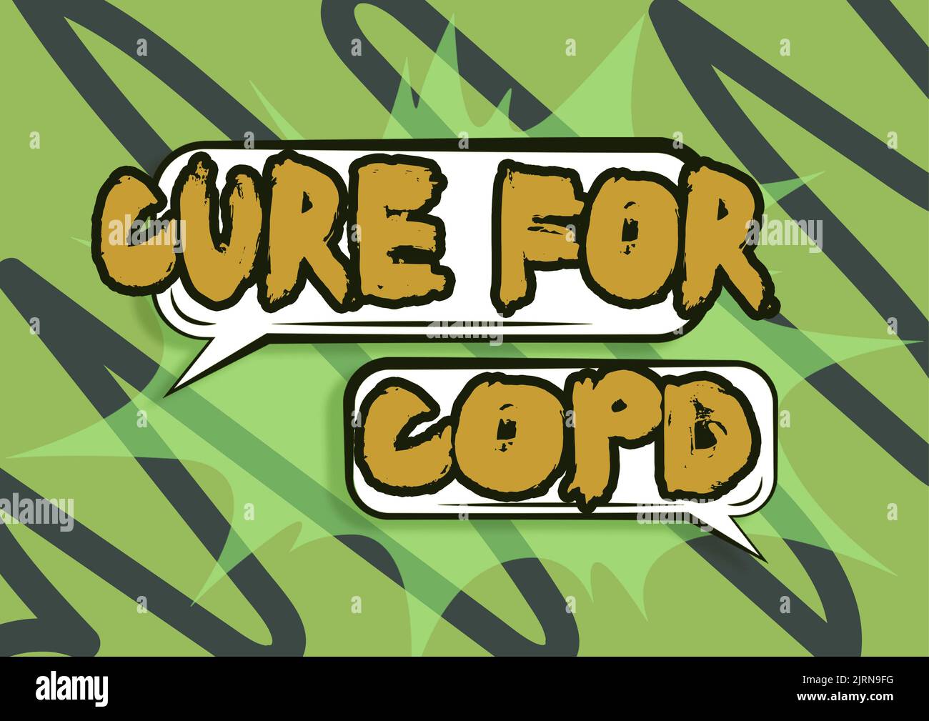 Sign displaying Cure For Copd. Concept meaning Medical treatment over