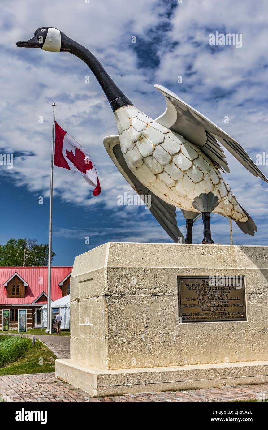 The iconic Wawa goose in Northern Ontario, Canada Stock Photo