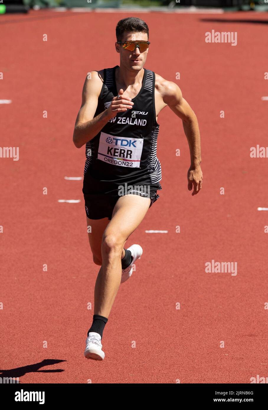 Hamish Kerr of New Zealand competing in the men’s high jump heats at