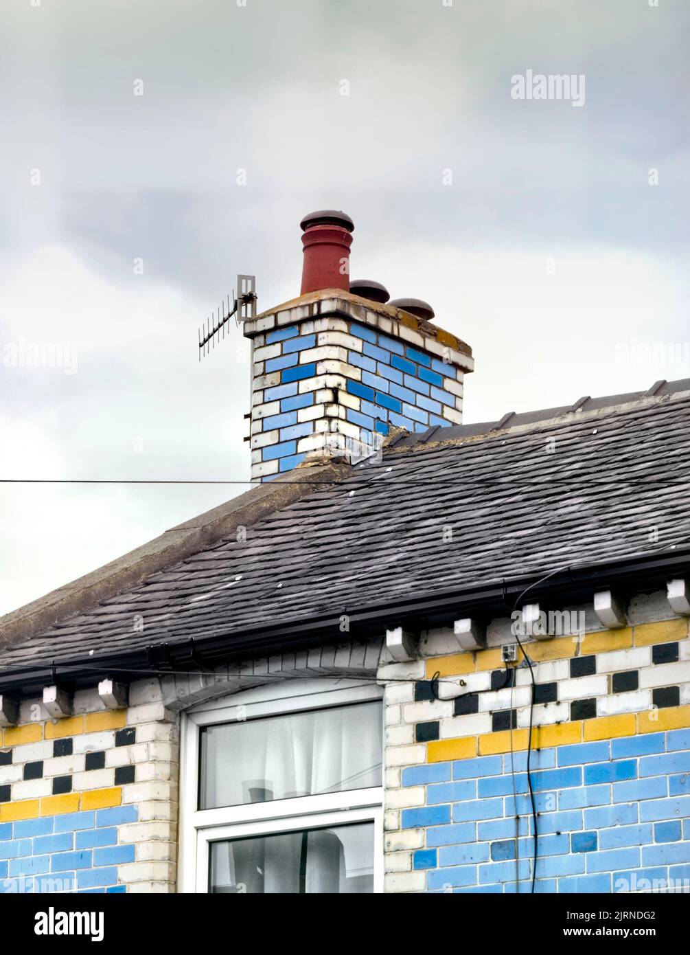 'Swimming Pool' houses, Otley, Yorkshire Stock Photo