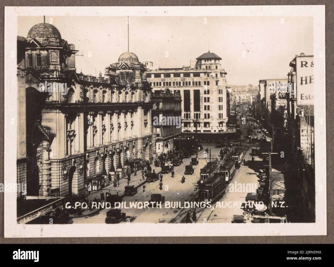 General Post Office and Dilworth Building, Auckland, New Zealand. From