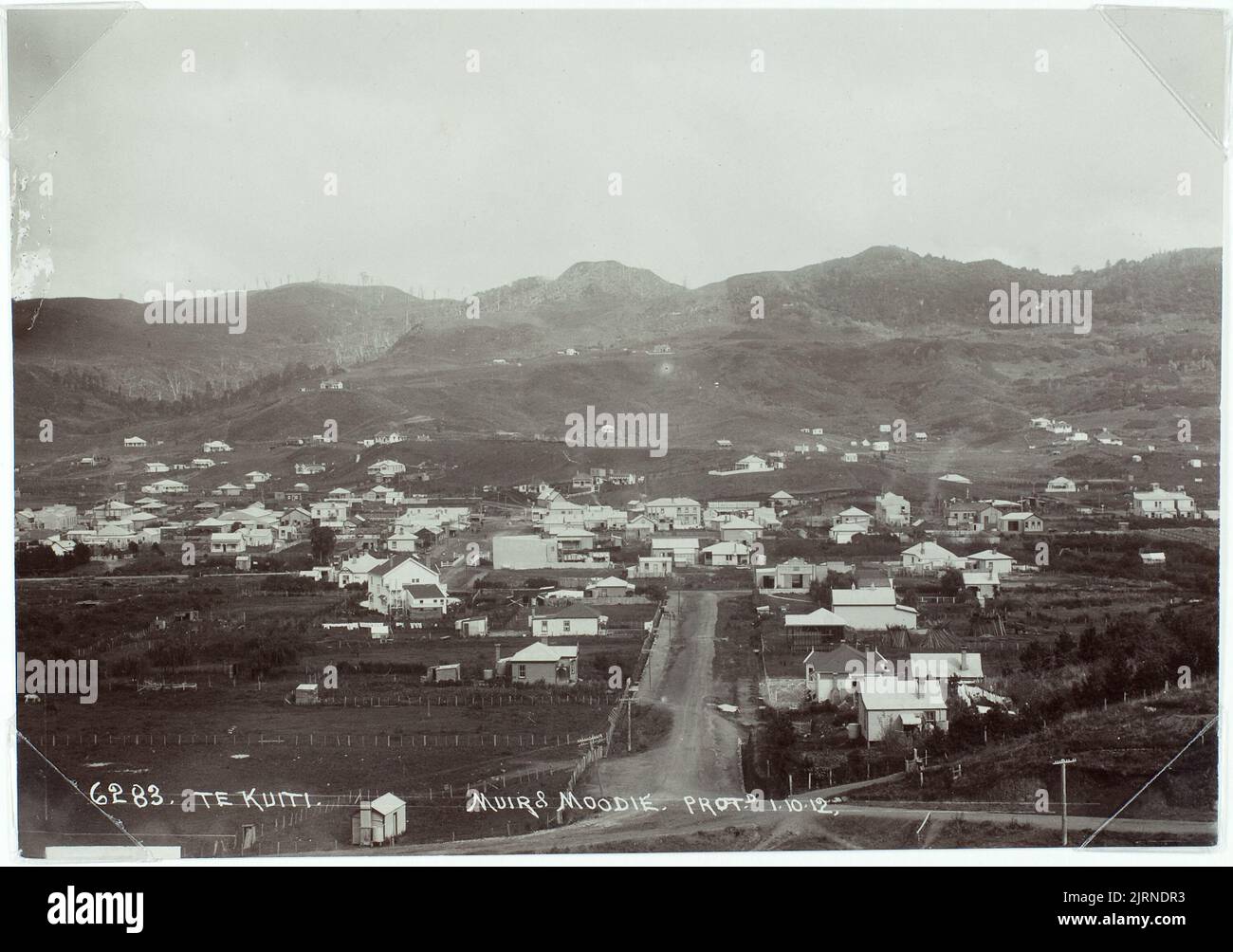 Te Kuiti, 1912, Te Kuiti, by Muir & Moodie Stock Photo Alamy
