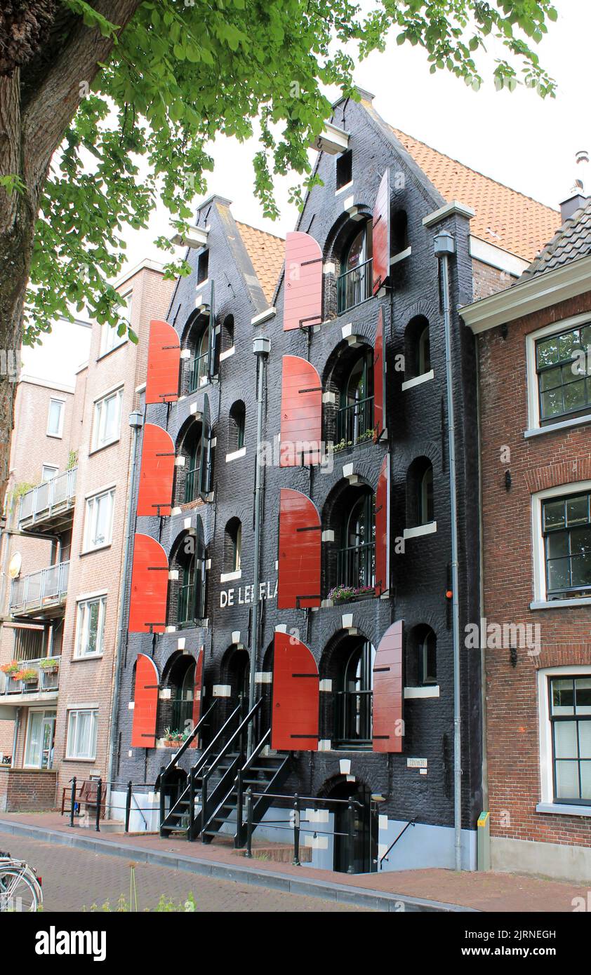 Rowhouses in Amsterdam Stock Photo