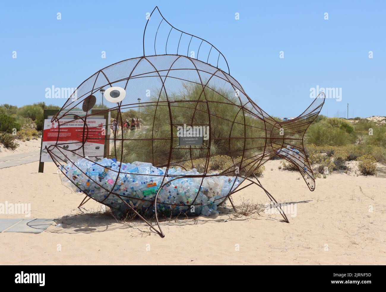 Fish shaped waste bin Stock Photo Alamy