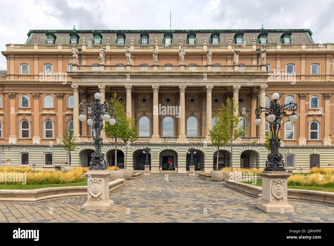 Budapest, Hungary - July 31, 2022: Rear View of Hungarian National Art