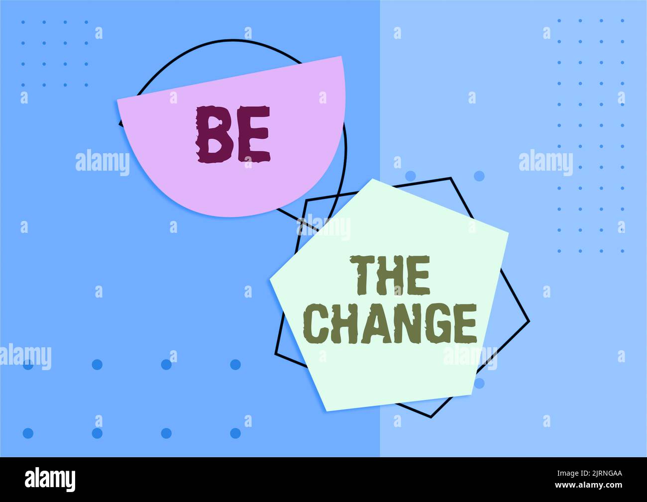 Writing displaying text Be The Change. Concept meaning Make things to ...