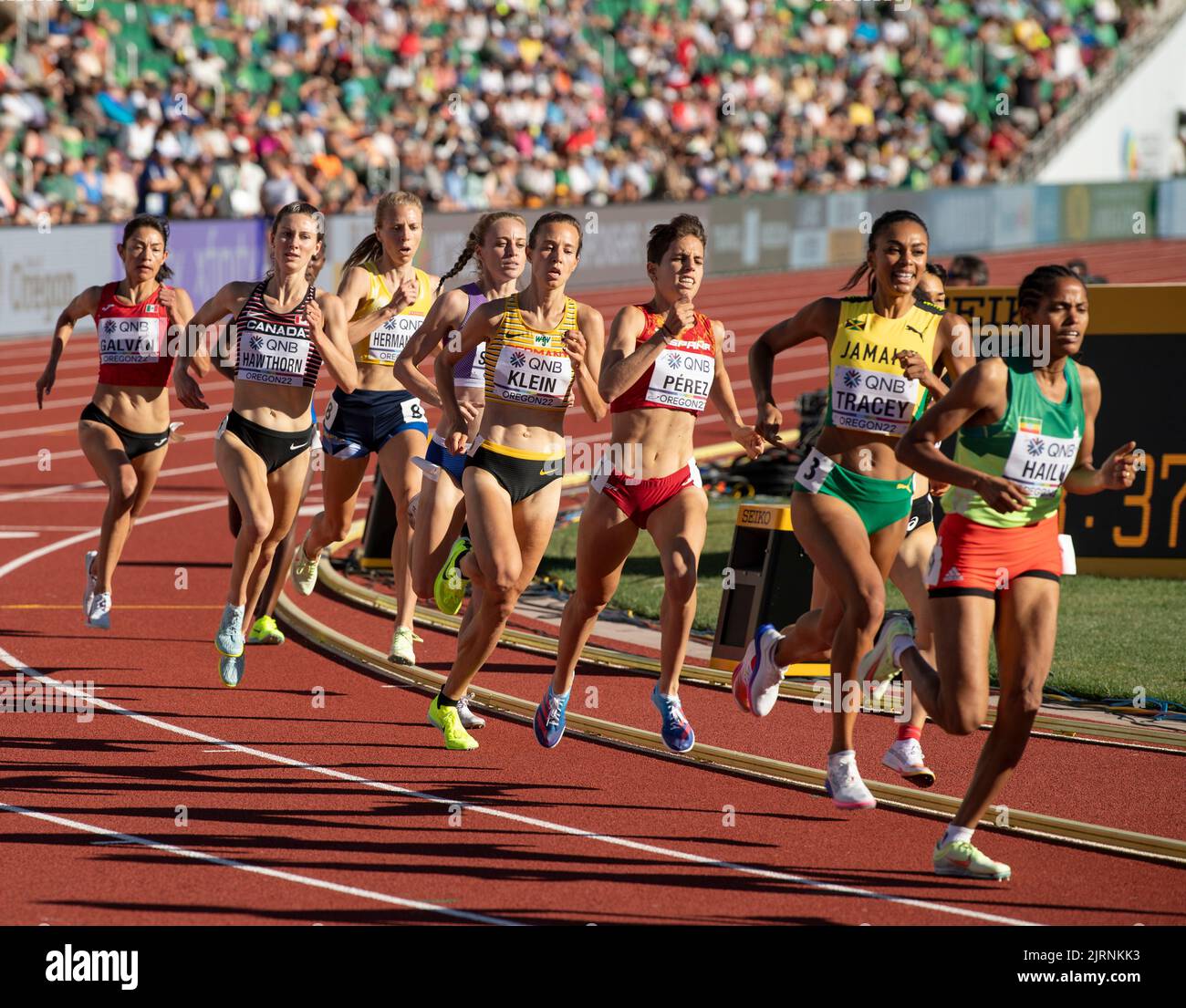 Marta Perez of Spain competing in the women’s 1500m heats at the World