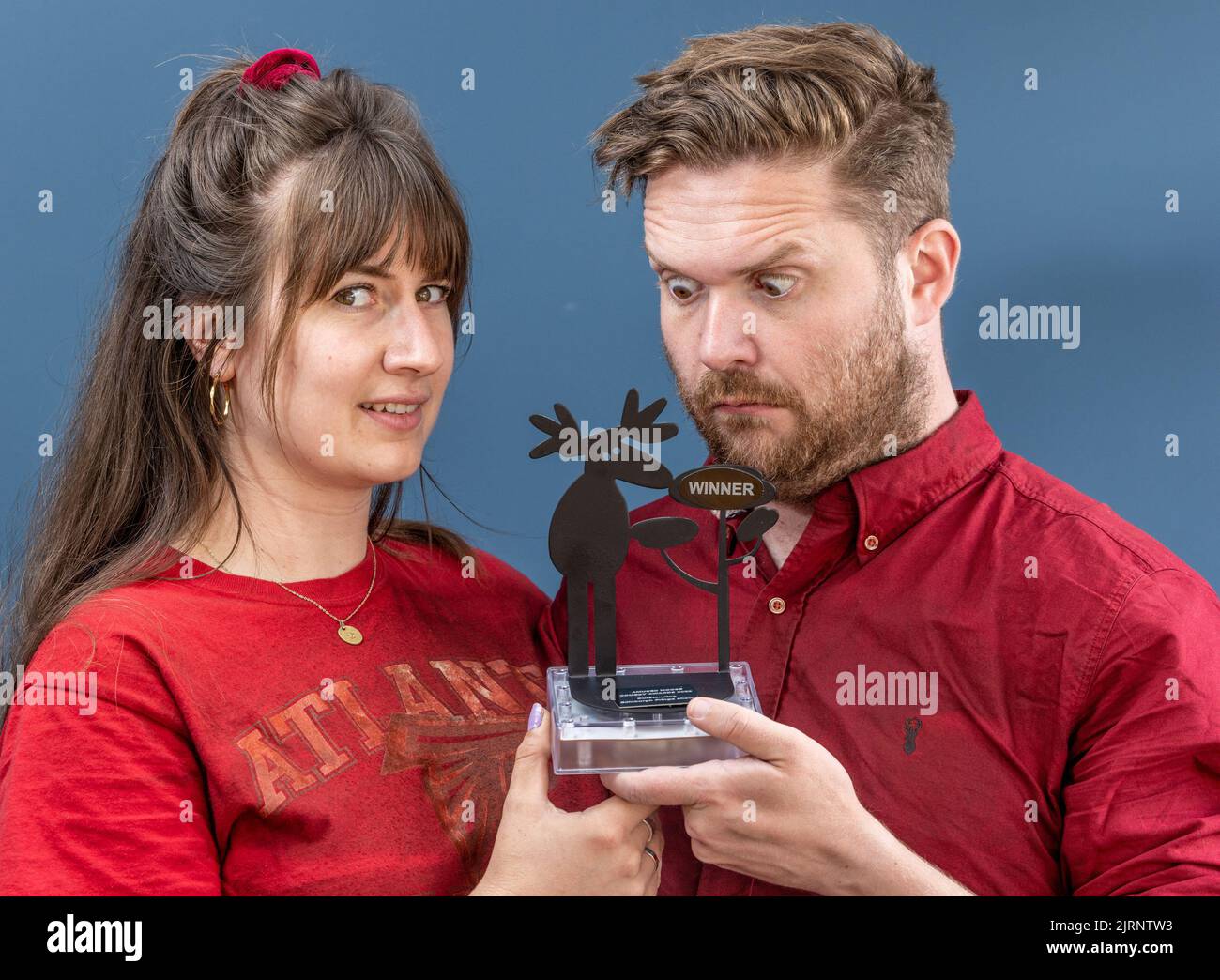 Edinburgh, United Kingdom. 21 August, 2022 Pictured: Grubby Little Mitts winners of the Amused Moose Comedy Awards Top Sketch Show. Photograph taken for Amused Moose Comedy Awards. Credit: Rich Dyson Stock Photo