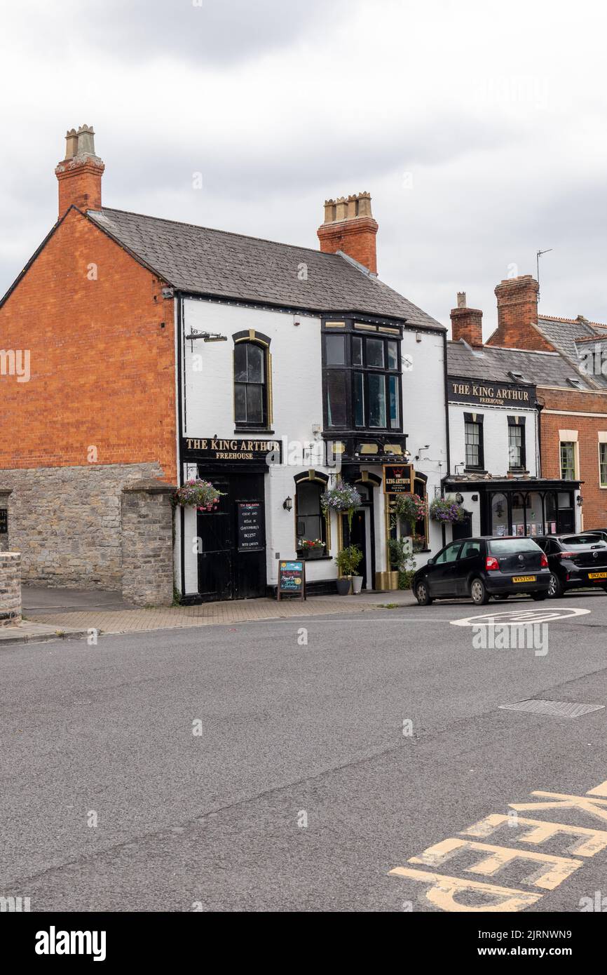 The King Arthur Public House in Benedict Street, Glastonbury town