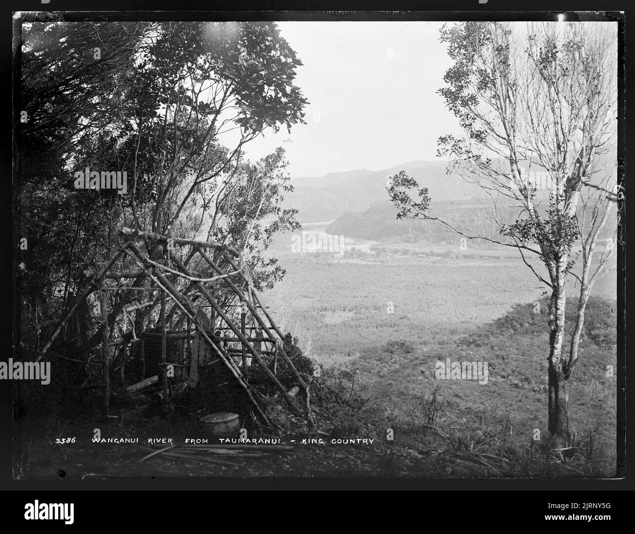 Wanganui (sic) River from Taumaranui (sic), King Country Stock Photo