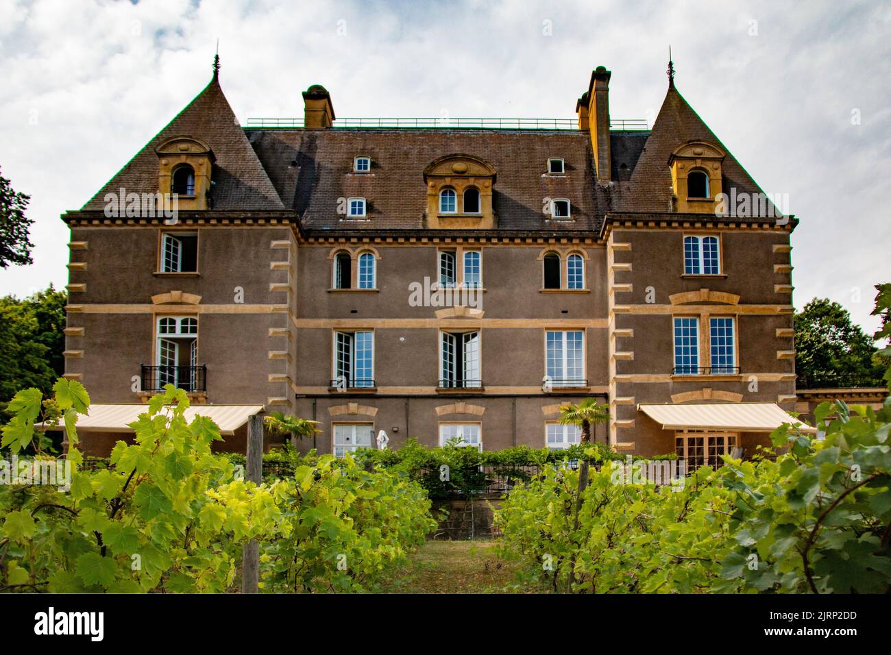 The beautiful and imposing Ö Chateau Hotel and Restaurant, Hayange, France Stock Photo