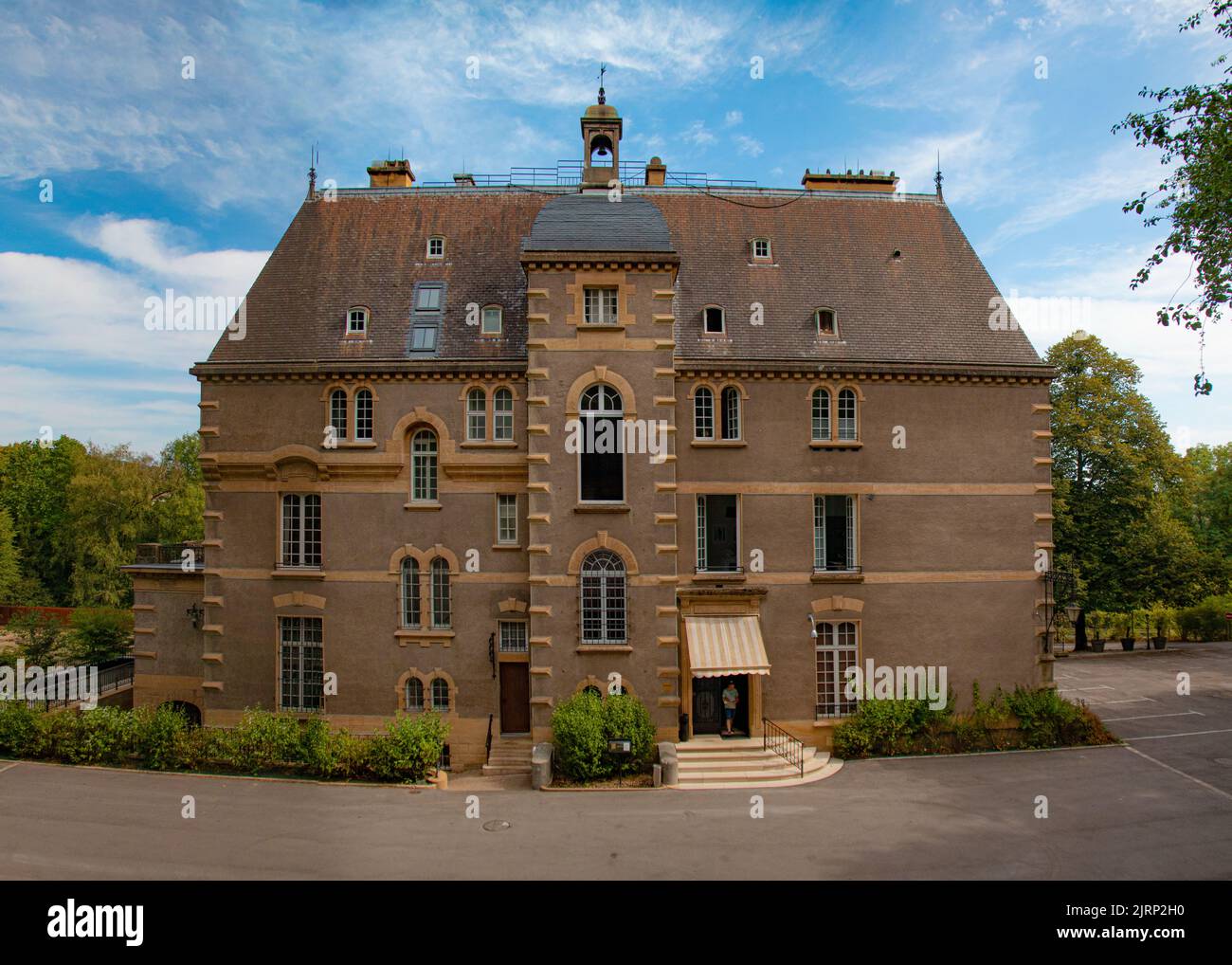 The beautiful and imposing Ö Chateau Hotel and Restaurant, Hayange, France Stock Photo