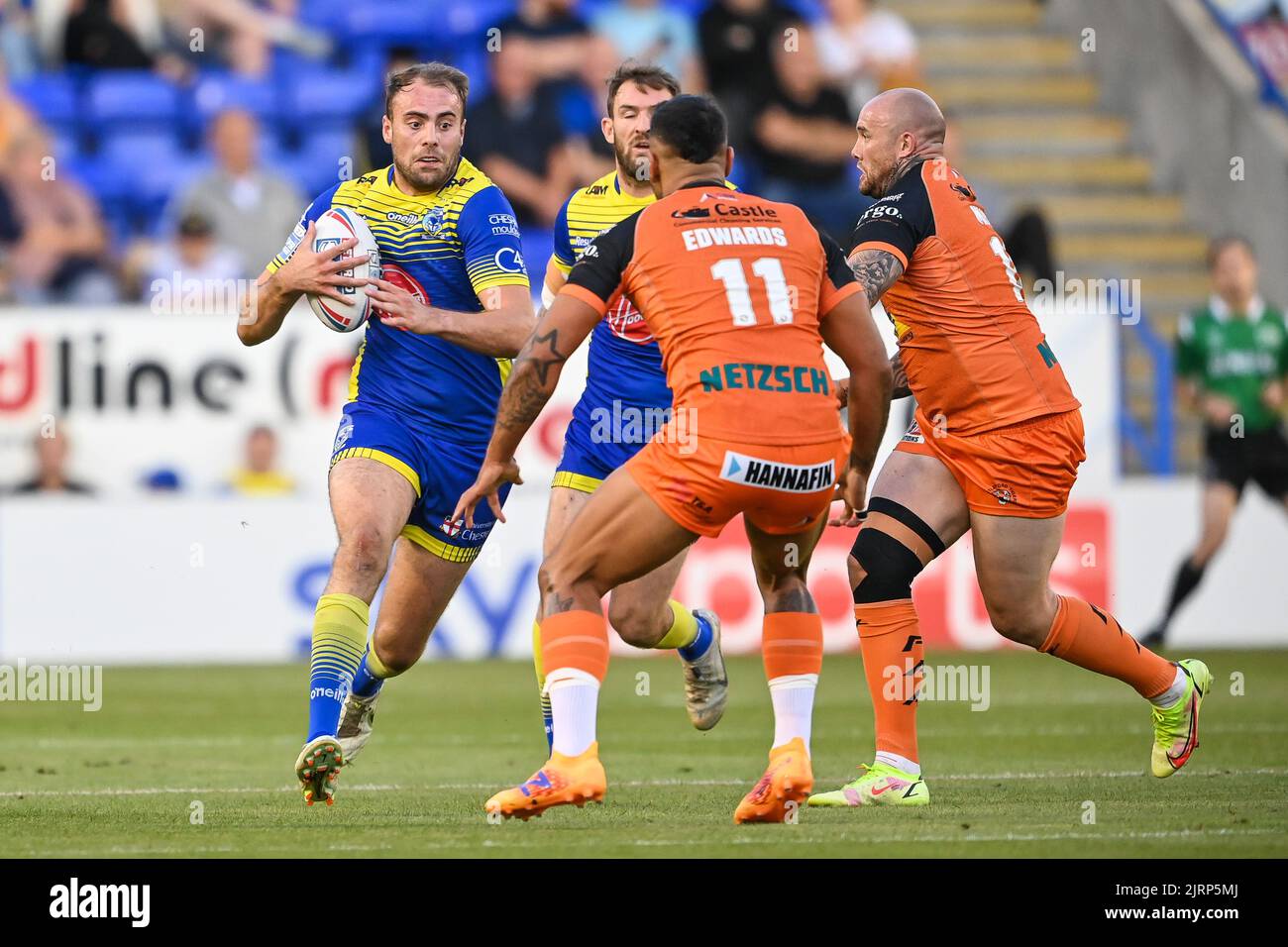 James Harrison 20 of Warrington Wolves in action Stock Photo Alamy