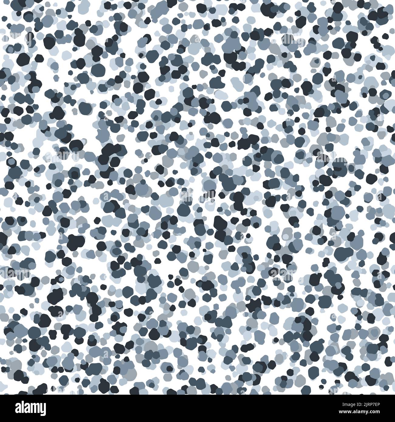Seamless gravel texture. Repeating small stones surface background. Random pebble wallpaper. Grunge grain spots repeated effect. Speckles, particles Stock Vector