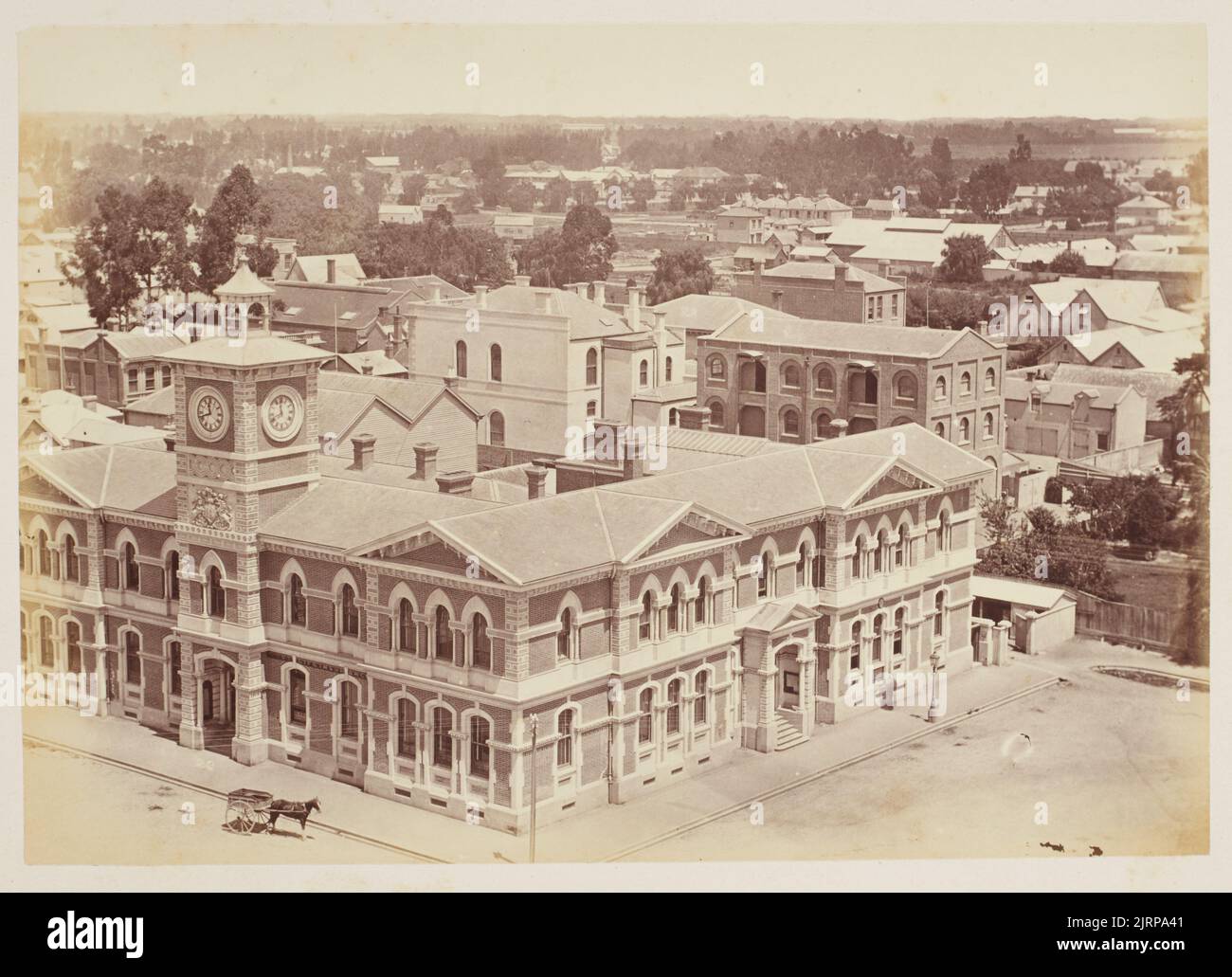 Post Office, Christchurch. From the album Scenes of New Zealand, circa