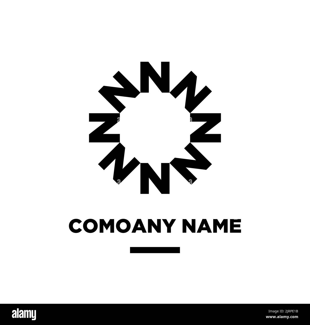a-letter-n-company-logo-isolated-on-white-background-stock-vector-image