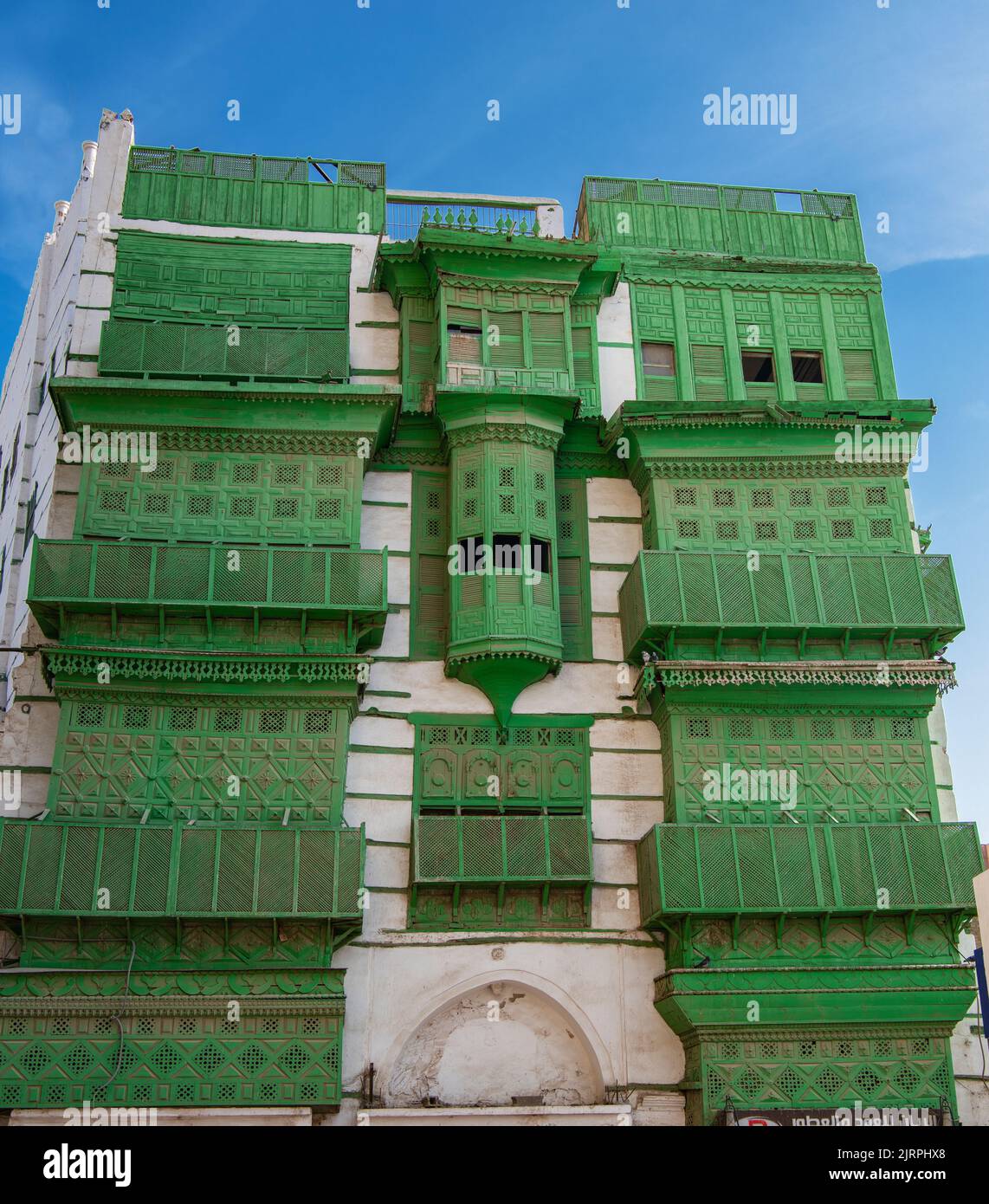 Landmark historic bulding Al Balad Jeddah Saudi Arabia Stock Photo
