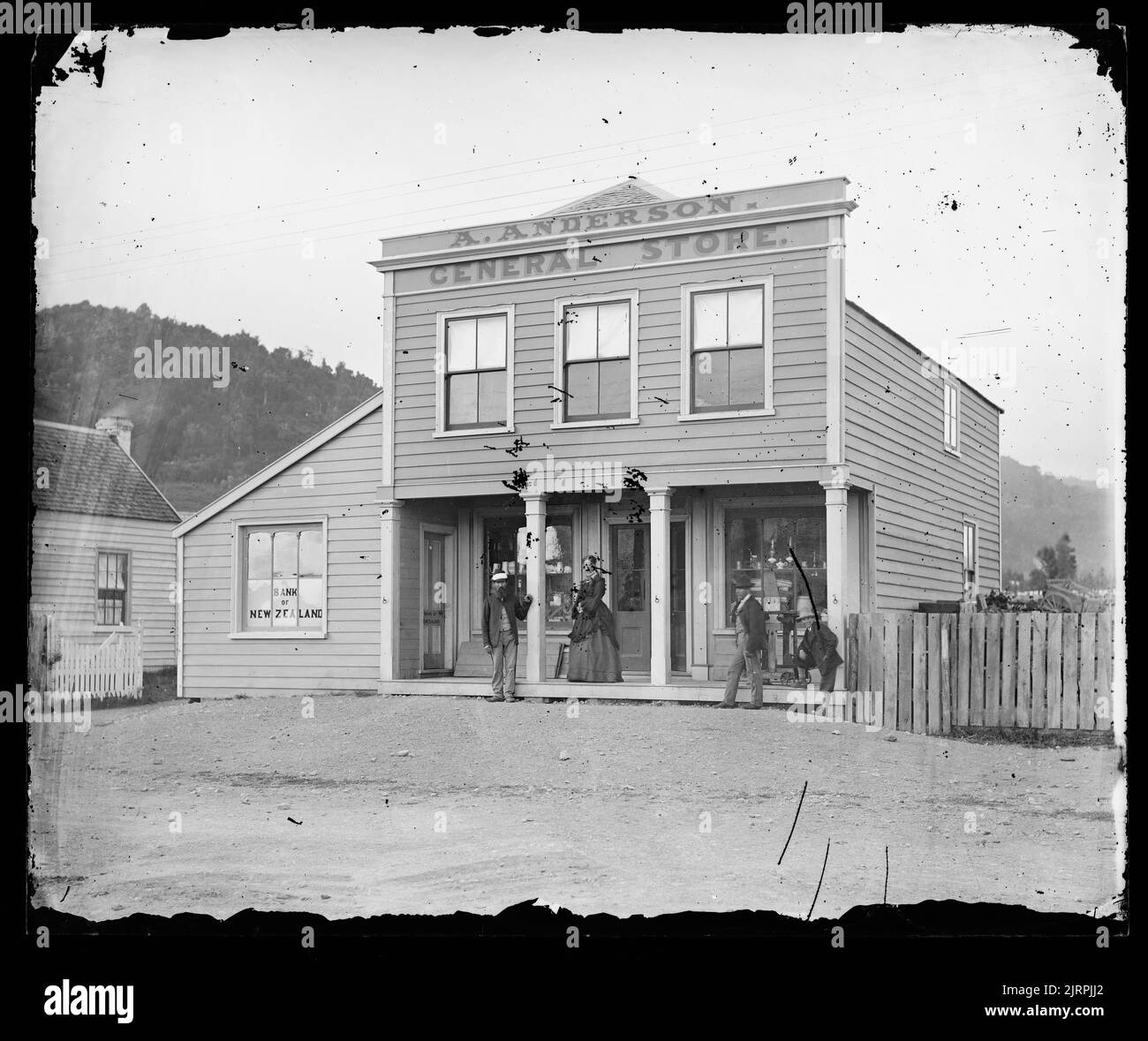 General Store, circa 1876, Featherston, by James Bragge Stock Photo Alamy