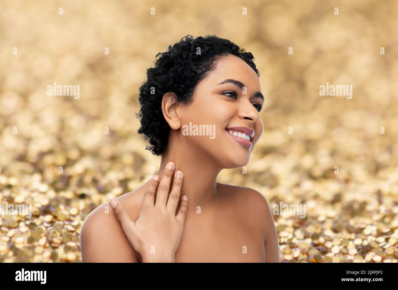 portrait of young african american woman Stock Photo