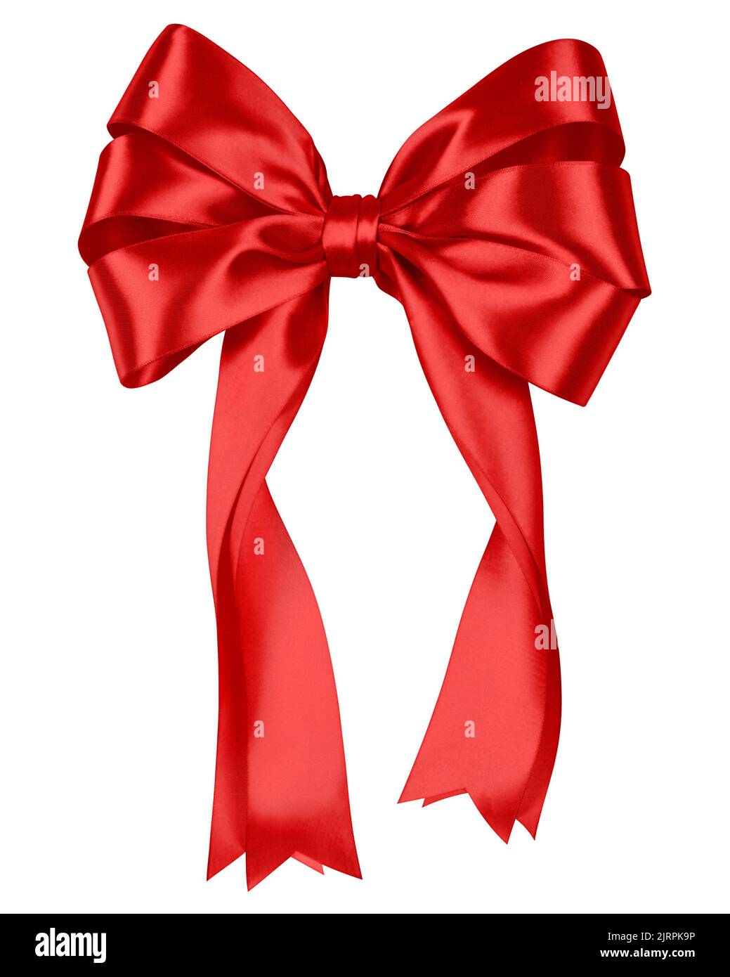 Red Silk Ribbon Frame With Bow In The Corner Isolated On White Background  Stock Photo, Picture and Royalty Free Image. Image 114595827.