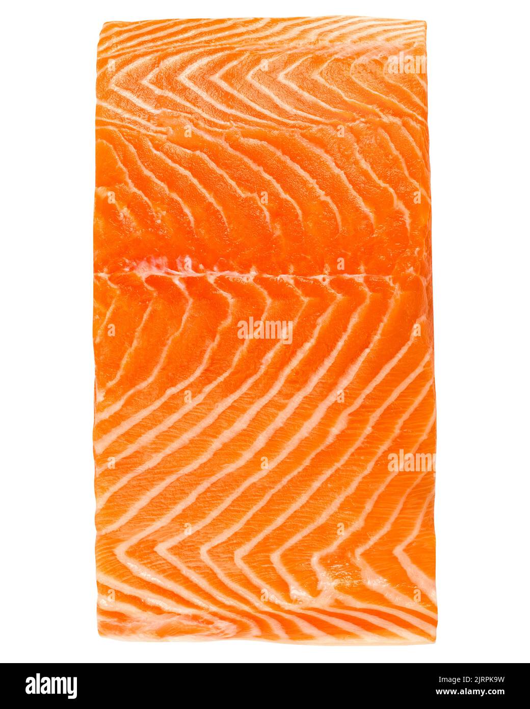 raw salmon, fish isolated on white background, clipping path, full ...