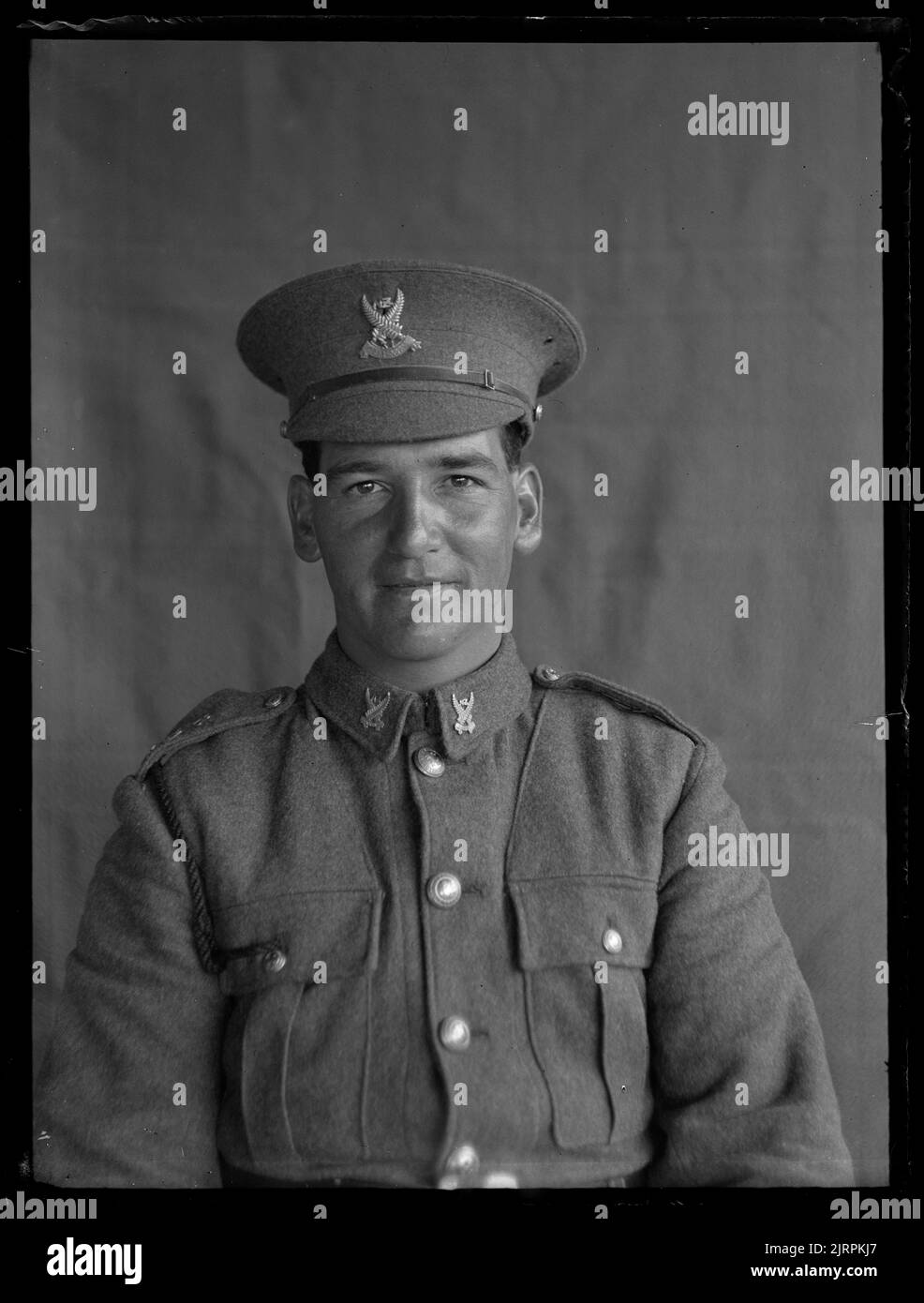 Private George Broomfield, 31st Reinforcements NZEF , 16 September 1917, Levin, by Leslie Adkin. Gift of G. L. Adkin family estate, 1964. Stock Photo