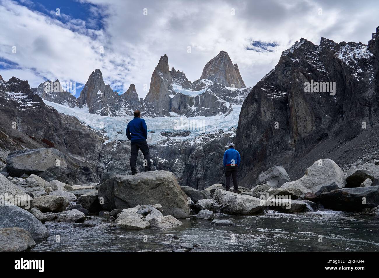 Two men trekking hi-res stock photography and images - Alamy