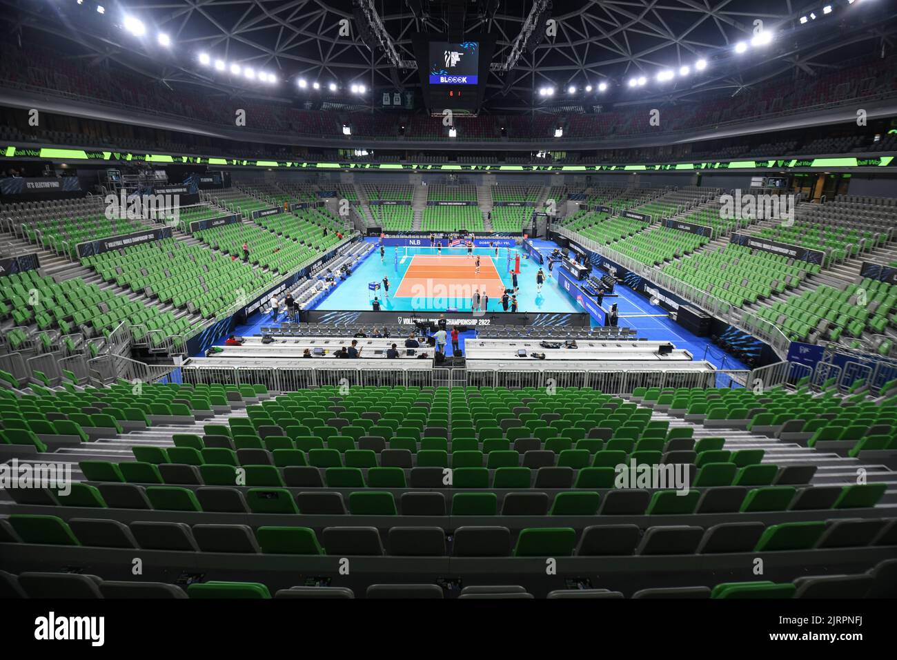 Arena Stozice, venue for the Volleyball World Championship 2022 in Ljubljana, Slovenia Stock