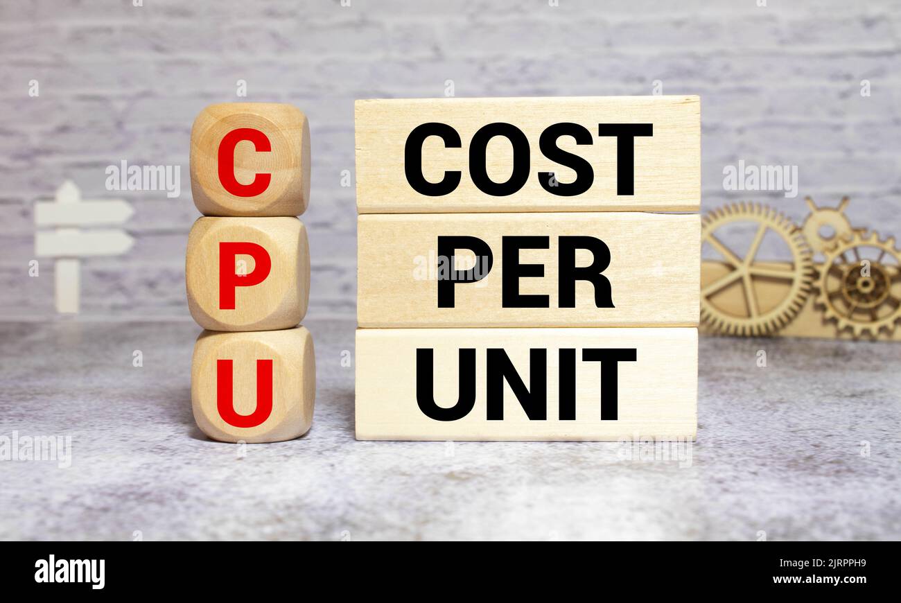 Cost per unit hi-res stock photography and images - Alamy