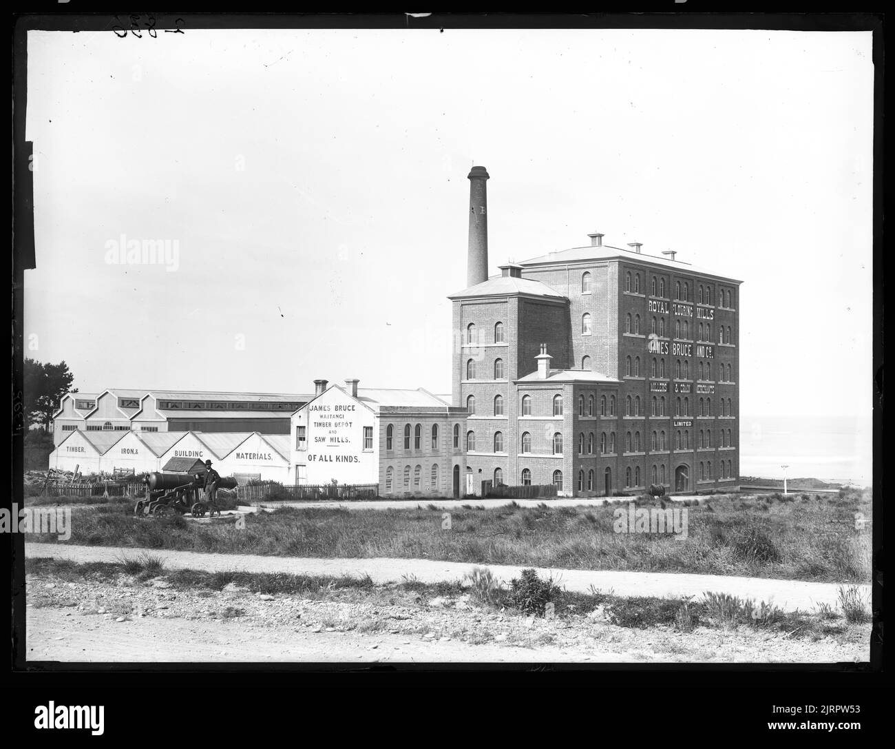 [Flour and Saw Mills, Timaru], New Zealand, by Burton Brothers Stock