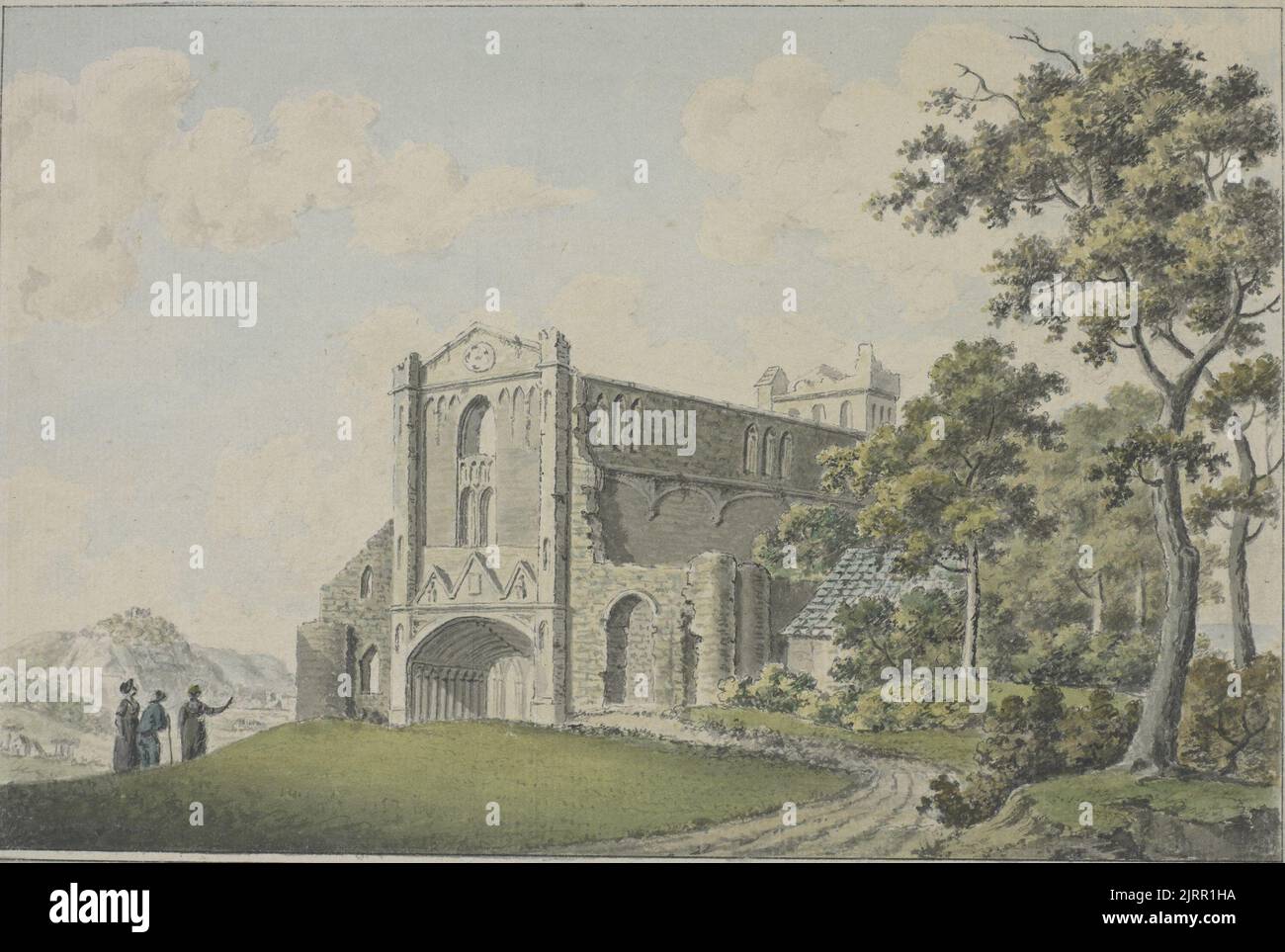 [Melrose Abbey], by Thomas Hearne. Gift of Archdeacon F.H.D. Smythe, 1957. Stock Photo