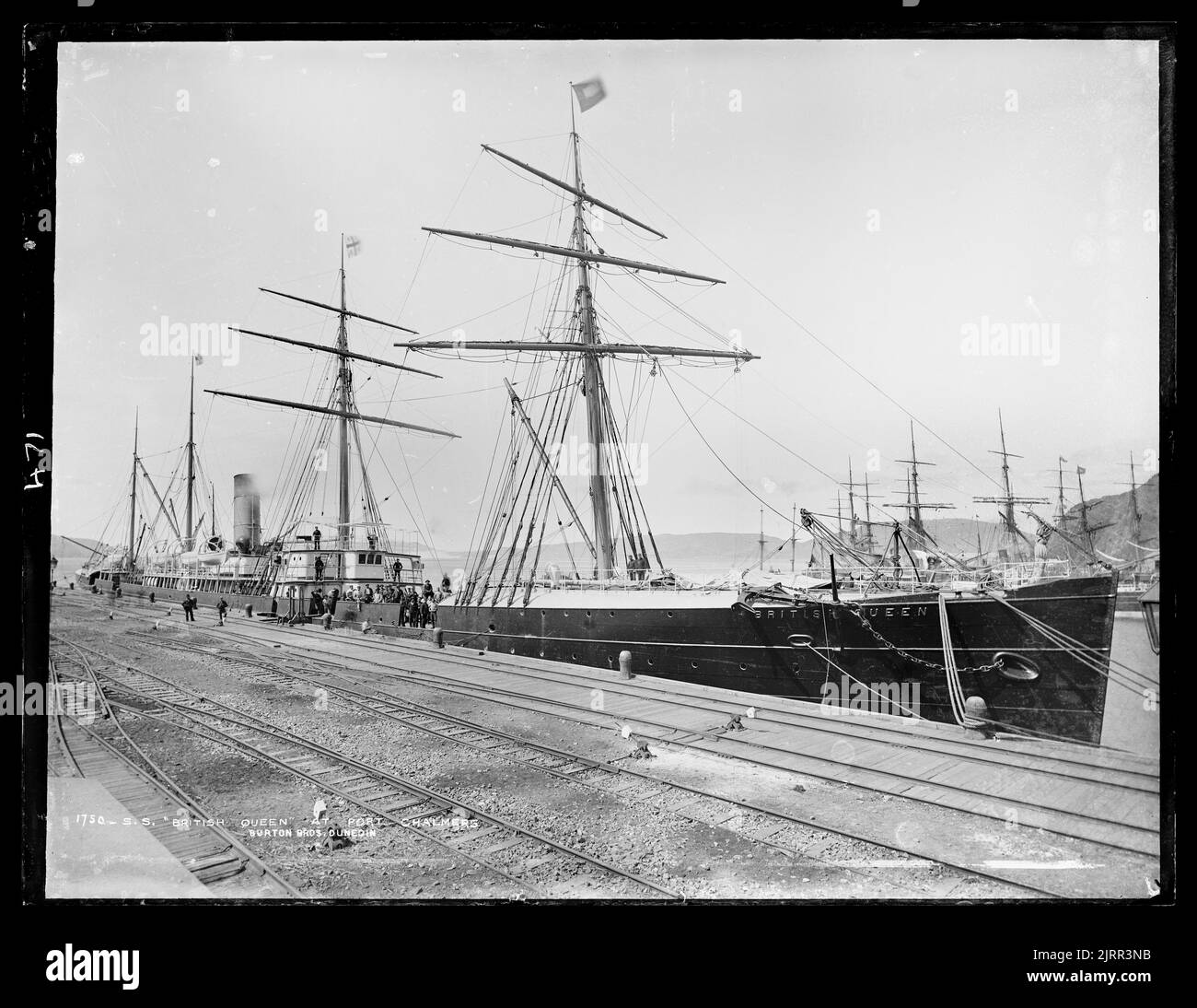 S.S. 'British Queen' at Port Chalmers Stock Photo