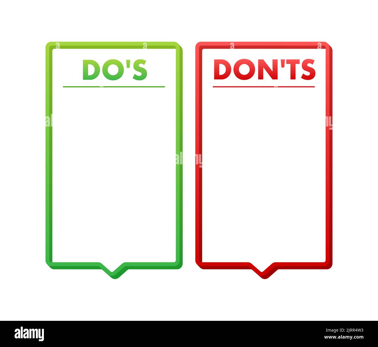 Do s and Don ts button. Flat simple thumb up symbol minimal round