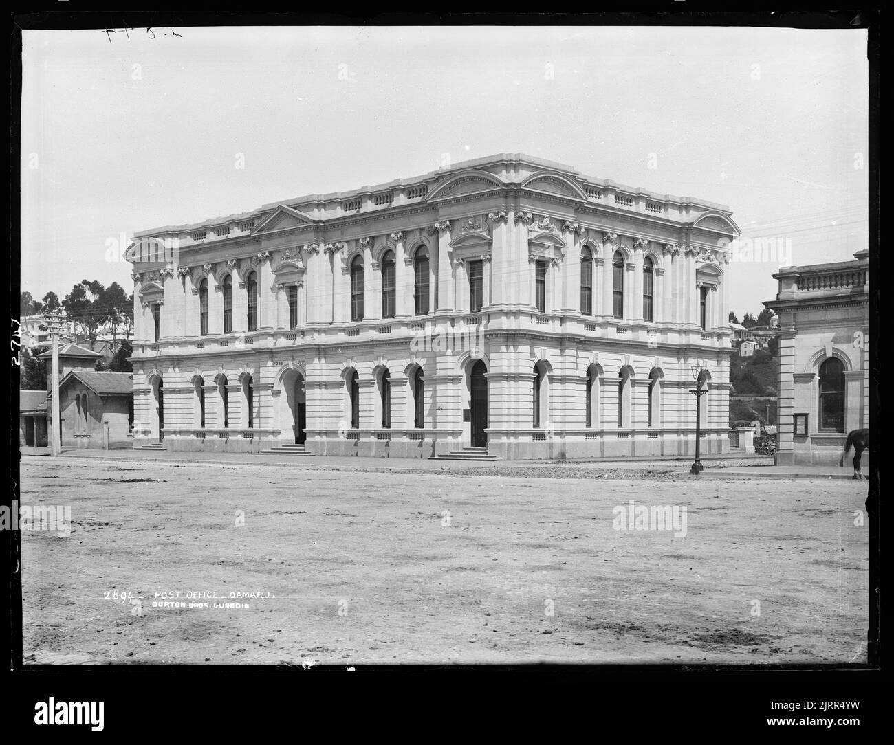 Post Office, Oamaru, 1880s, Dunedin, by Burton Brothers Stock Photo Alamy