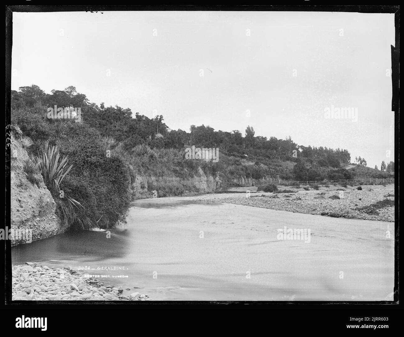 Geraldine, New Zealand, by Burton Brothers Stock Photo Alamy