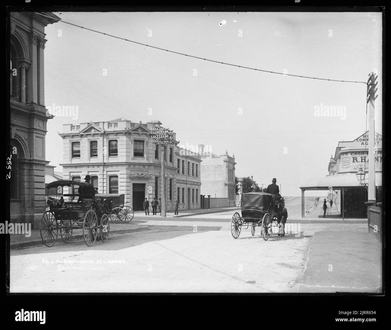 Browning Street, Napier, Dunedin, by Burton Brothers Stock Photo Alamy