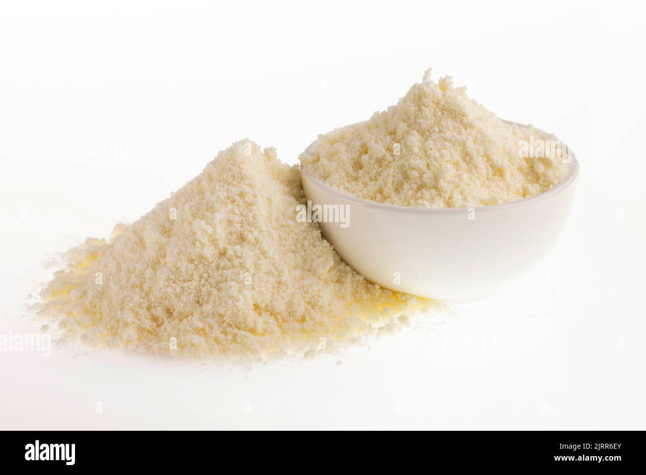 Powdered milk with nutrients in the bowl Stock Photo Alamy