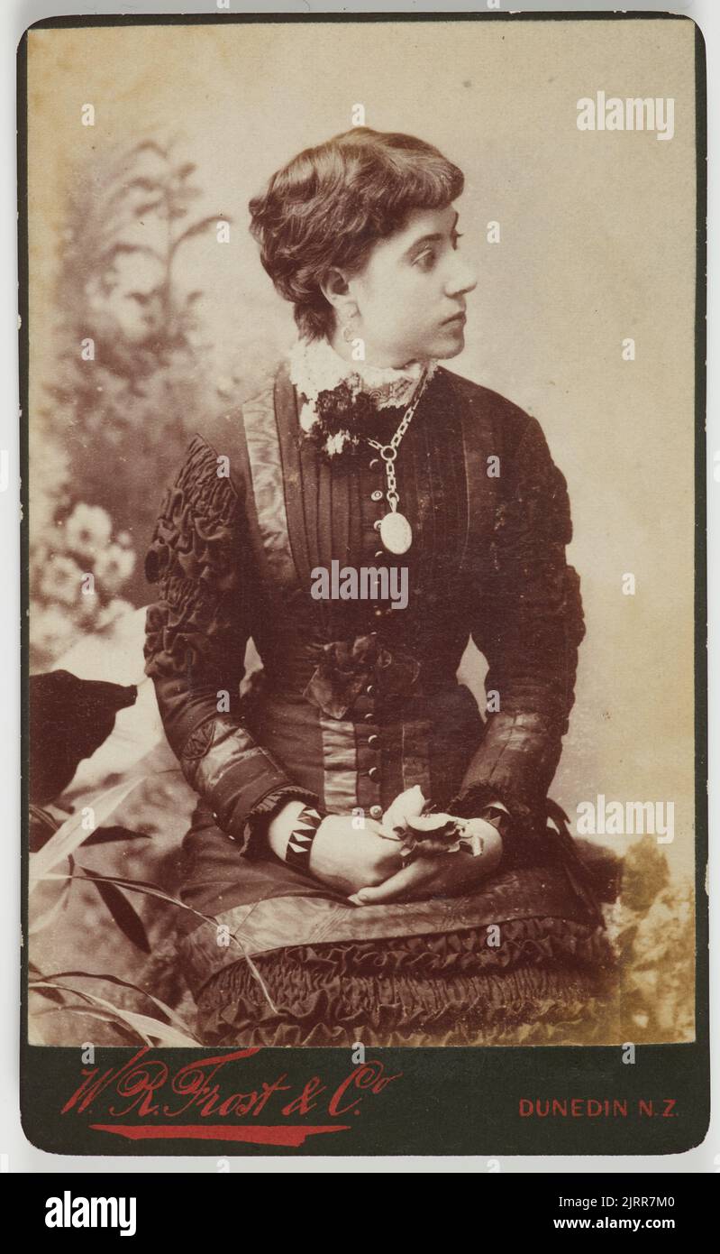 Portrait of a woman, 1860s-1880s, by William Row Frost. Gift of Simon Knight, 2015. Stock Photo