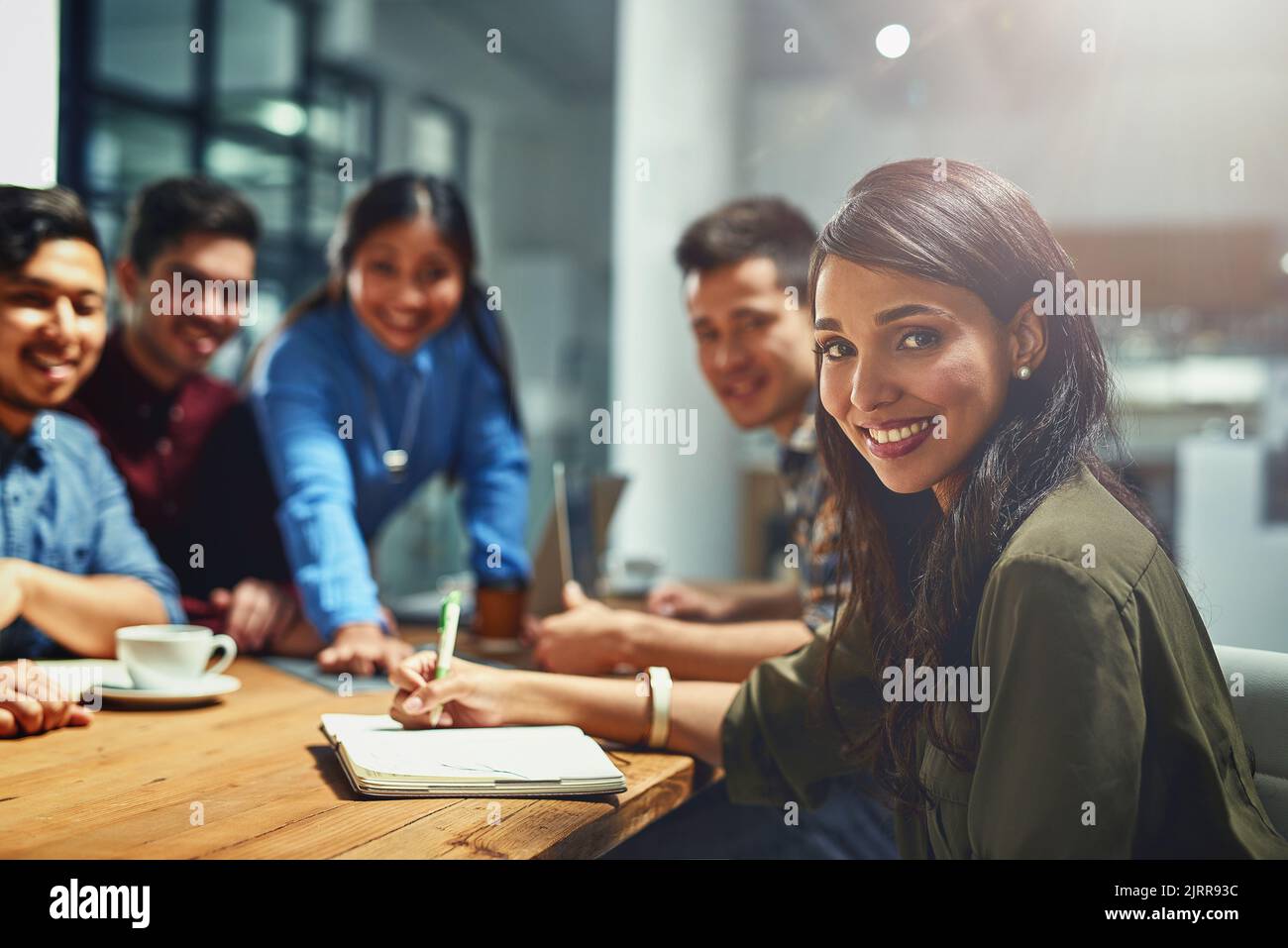 Were in it for the passion of it. Portrait of a team of designers working together in an office. Stock Photo