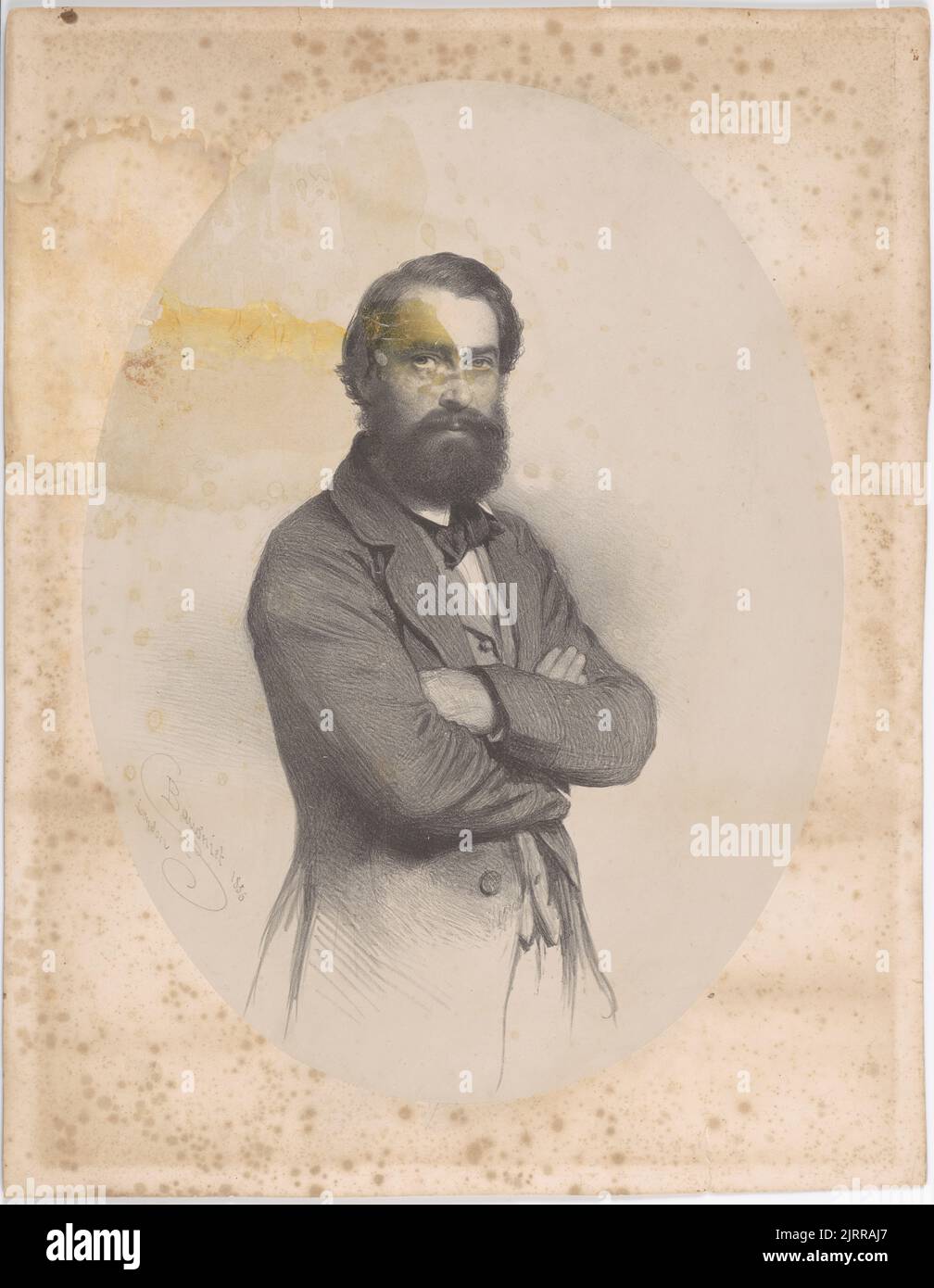 Portrait of William Brown, 1856, by Charles Baugniet. Gift of Horace Fildes, 1937. Stock Photo