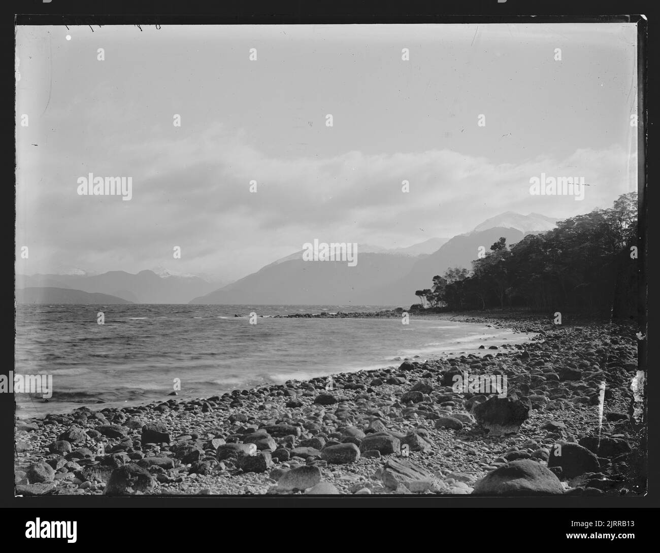 [Lake Te Anau from Centre Island] Stock Photo Alamy