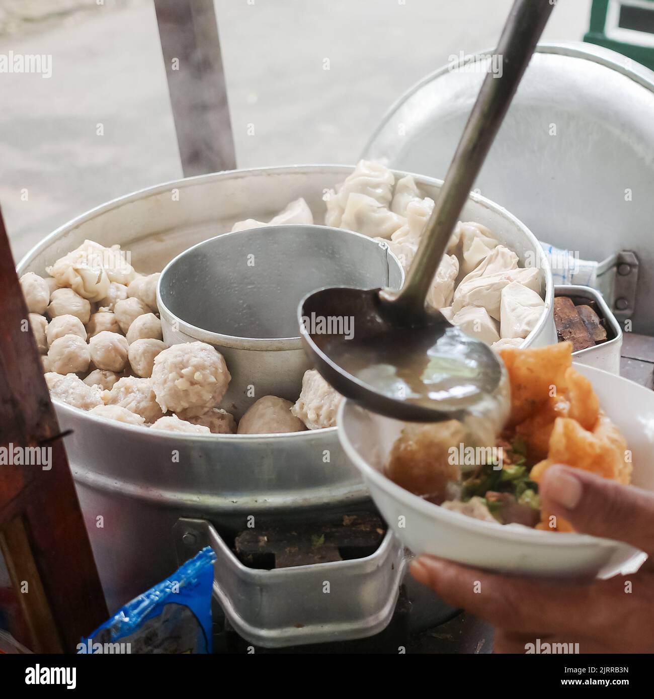 Tasty Indonesian street food Stock Photo - Alamy