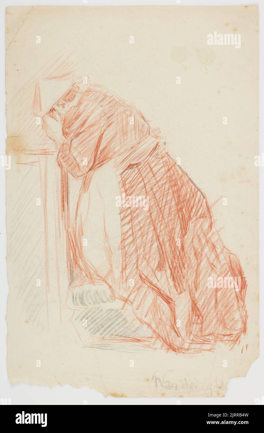 Study of an elderly woman kneeling hi-res stock photography and images ...