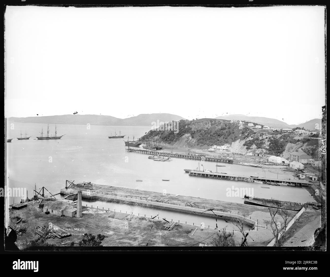 Port Chalmers, New Zealand, by Burton Brothers Stock Photo Alamy