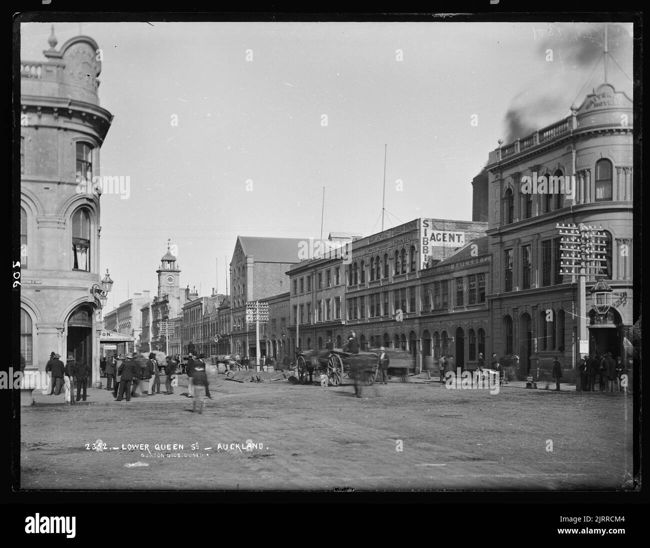 Lower Queen Street, Auckland Stock Photo Alamy