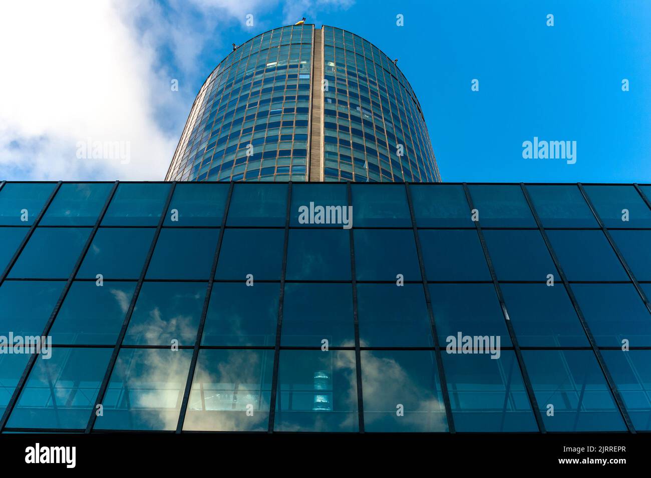 Glass modern building in Sao Paulo city, Brazil Stock Photo