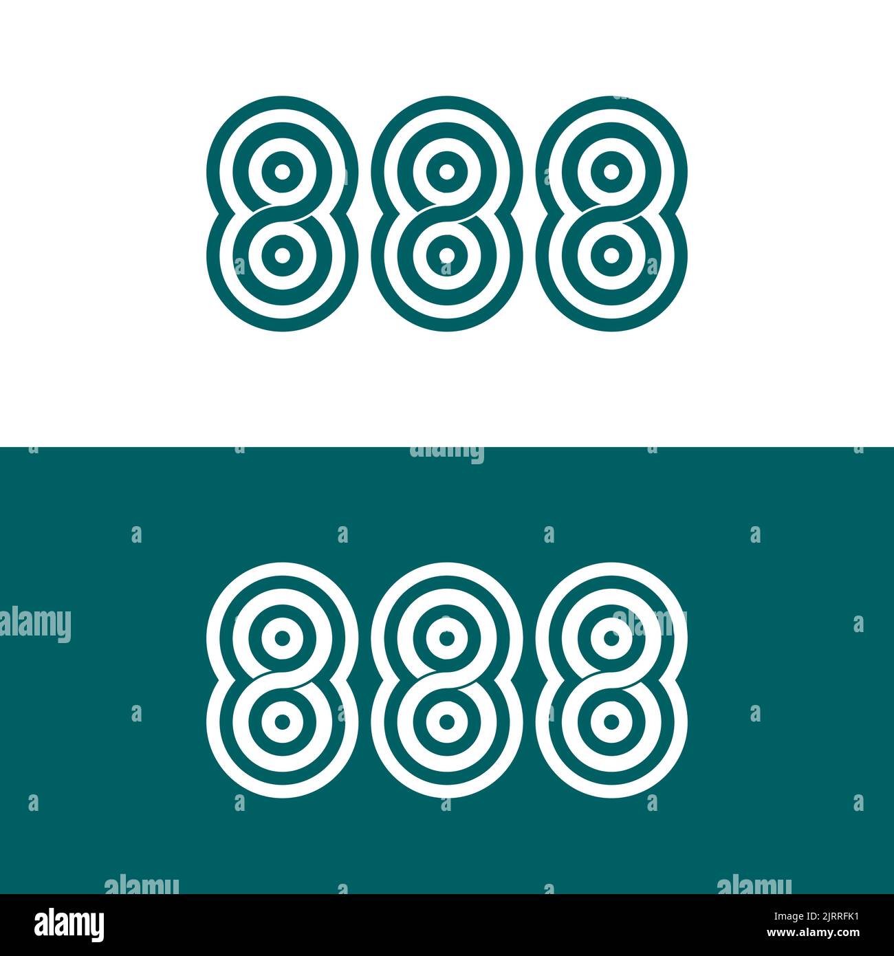 Number 888 Stock Vector Images - Alamy