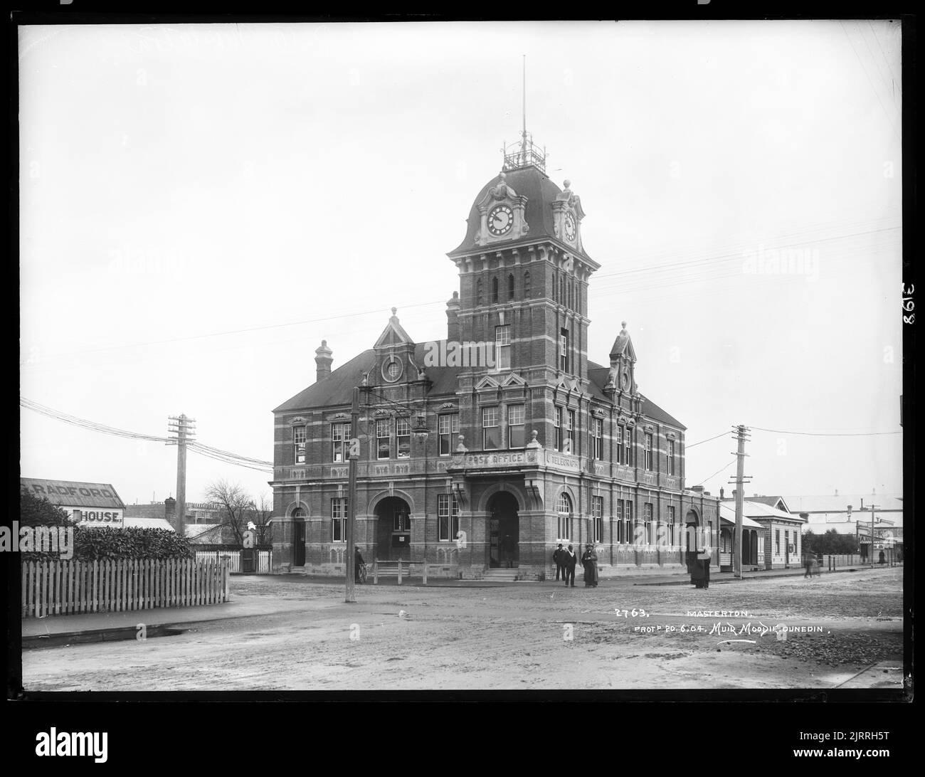 Post Office, Masterton, circa 1904, Dunedin, by Muir & Moodie Stock